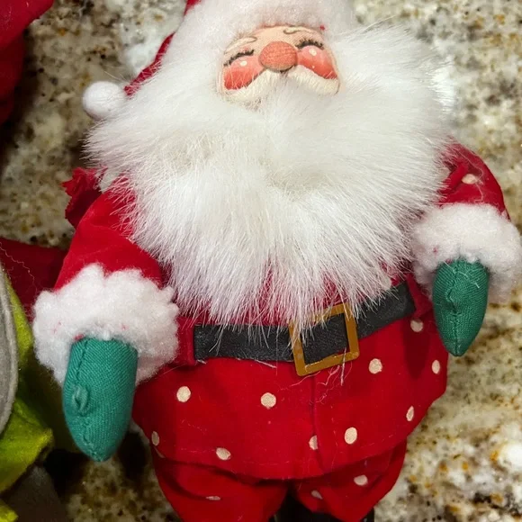 Festive Santa and Mouse Plush Set - Picture 2 of 4